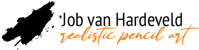 Job's realistic pencil art Logo
